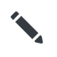 Left, wide, solid, pen, pencil, draw, edit icon