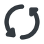 Wide, solid, spin, wait, load, loading, waiting, update, reload, refresh, loader, change icon